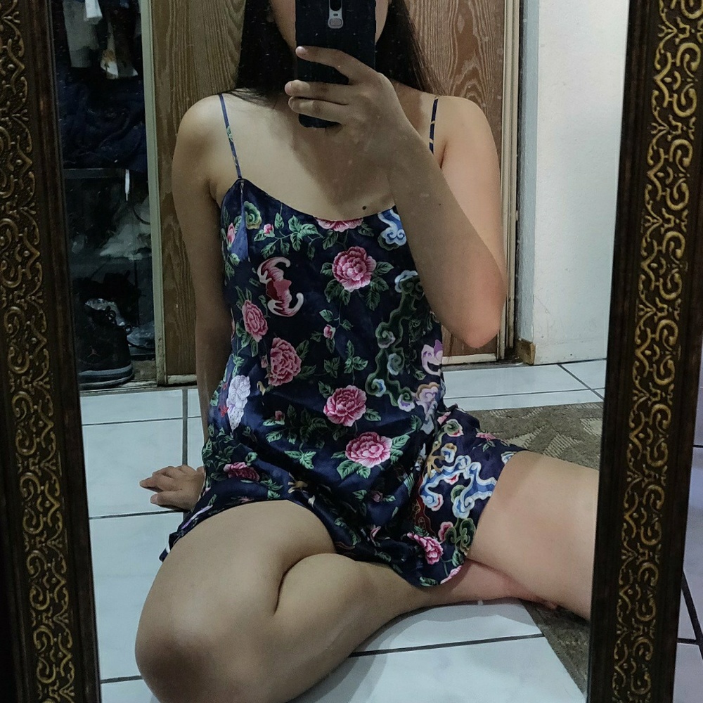 Victoria secret silk rose and dragon slip